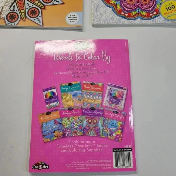 Mandalas Colorma and Words To Color By Coloring Books Casual Adult Athleisure - Picture 7 of 14